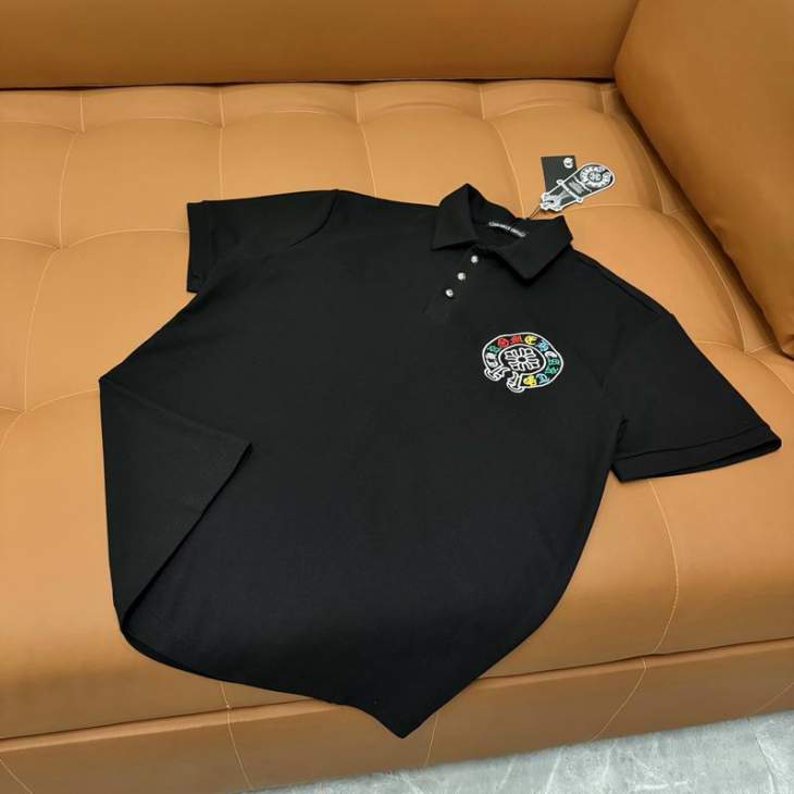 Picture of Chrome Hearts Polo Shirts Short _SKUChromeHeartsM-2XLzztr2128642
